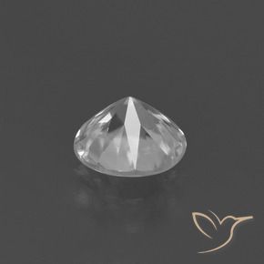 Circón Blanco natural de 1.35 ct, Redondo, VVS-VS