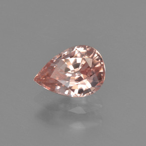 Circón rosa natural de 1,03 ct, en forma de pera, VVS