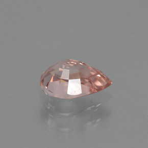 Circón rosa natural de 1,03 ct, en forma de pera, VVS