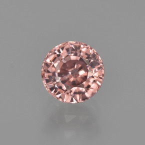 Circón Rosa rosado natural de 1.38 ct, Corte Redondo, VS