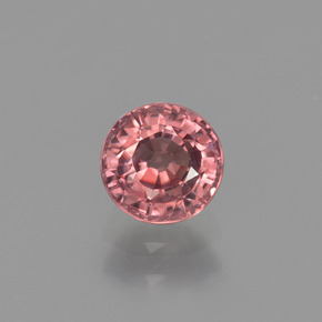Circón Rosa rosado natural de 1.02 ct, Corte Redondo, VVS-VS