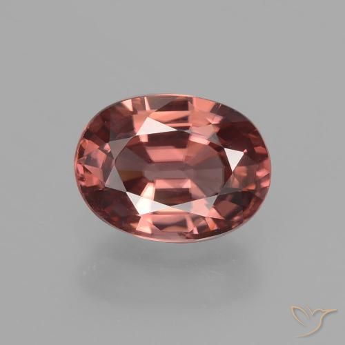 2.74ct Natural Rojo vino Circón, Ovalada, VS