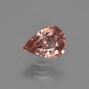 Circón naranja natural de 1,48 ct, en forma de pera, VVS-VS