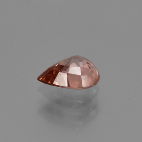 Circón Durazno natural de 1.20 ct, En forma de pera, VVS