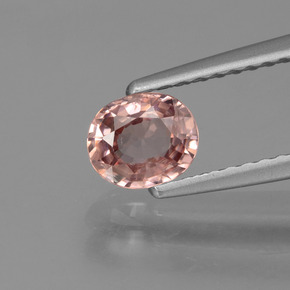 Circón Rosa rosado natural de 0.75 ct, Corte Óvalo, VS