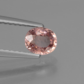 Circón Rosa rosado natural de 0.75 ct, Corte Óvalo, VS