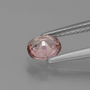 Circón Rosa rosado natural de 0.75 ct, Corte Óvalo, VS