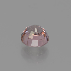 Circón rosa natural de 0,98 ct, corte redondo, VVS-VS