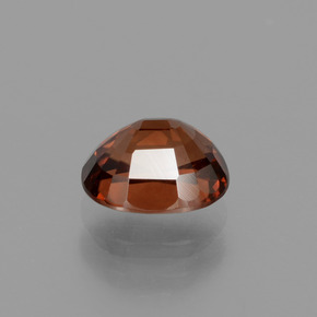 Circón naranja natural de 1,26 ct, corte óvalo, VS