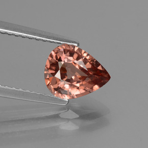 Circón rosa natural de 1,80 ct, en forma de pera, VS