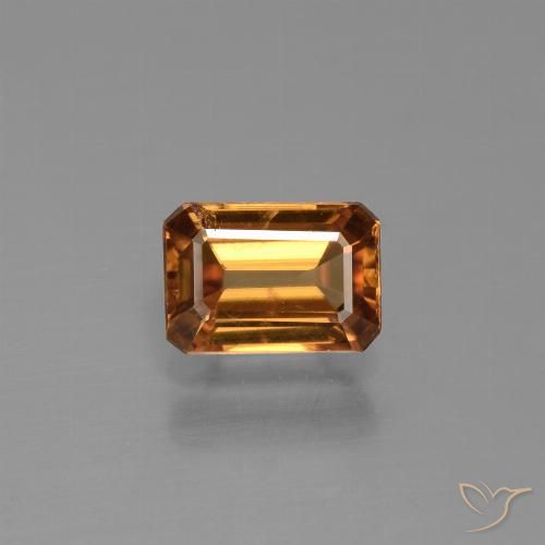1.61ct Natural Naranja terroso Circón, corte esmeralda, VS