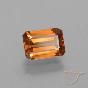 Circón Naranja marrón natural de 1.79 ct, Corte Octágono / Esmeralda, VS