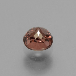 Circón rosa natural de 0,71 ct, corte redondo, VS