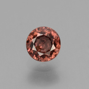 Circón Rosa rosado natural de 0.69 ct, Corte Redondo, VS
