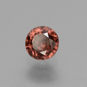 Circón Rosa rosado natural de 0.69 ct, Corte Redondo, VS