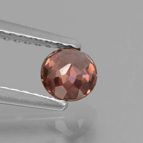 Circón Rosa rosado natural de 0.69 ct, Corte Redondo, VS