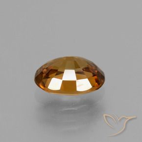 Circón Marrón canela intenso natural de 2.04 ct, Ovalada, VVS