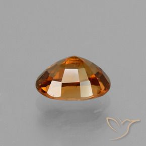 Circón marrón jengibre natural de 2,24 ct, corte óvalo, VVS