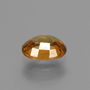 Circón naranja natural de 2,09 ct, corte óvalo, VVS