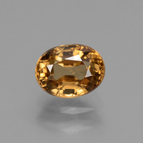Circón Naranja dorado natural de 2.21 ct, Corte Óvalo, VVS