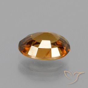 Circón Naranja terroso natural de 1.83 ct, Ovalada, VS