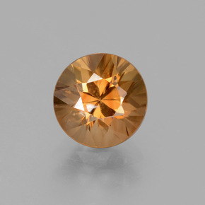 Circón Naranja medio natural de 1.96 ct, Corte Redondo, VVS-VS