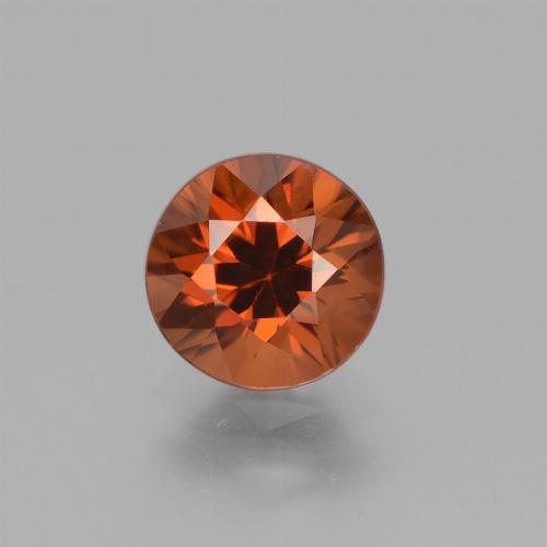 Circón naranja natural de 1,78 ct, corte redondo, VVS-VS