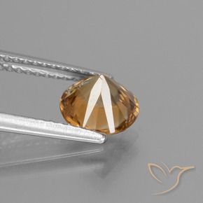 Circón Naranja dorado natural de 2.01 ct, Redondo, VVS-VS