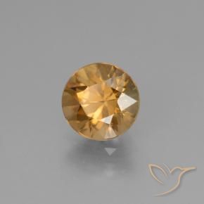 Circón Naranja dorado natural de 1.84 ct, Redondo, VVS-VS