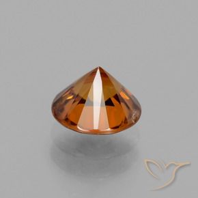 Circón Naranja oscuro natural de 1.89 ct, Redondo, VS