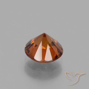 Circón Naranja amarillento natural de 1.72 ct, Redondo, VVS-VS