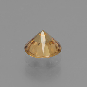 Circón Dorado natural de 1.19 ct, Corte Redondo, VVS