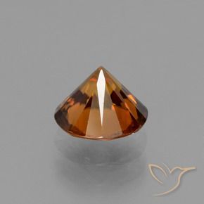 Circón Naranja amarillento natural de 1.46 ct, Redondo, VVS