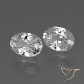Gemas de Circón Blanco natural de 2.69 ct, Ovalada, VVS-VS