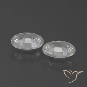 Gemas de Circón Blanco natural de 2.13 ct, Ovalada, VVS-VS
