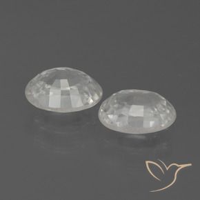 Gemas de Circón Blanco natural de 2.76 ct, Ovalada, VS