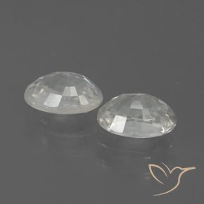 Gemas de Circón Blanco natural de 2.78 ct, Ovalada, VS
