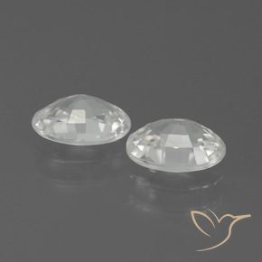 Gemas de Circón Blanco natural de 2.24 ct, Ovalada, VVS