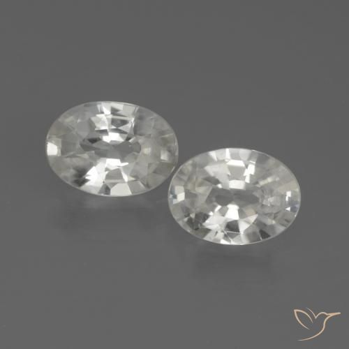 2.05ctw Natural Blanco cálido Circón, Ovalada, VVS-VS