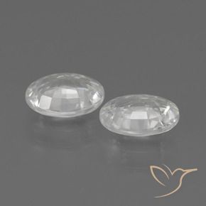 Gemas de Circón Blanco natural de 2.20 ct, Ovalada, VS
