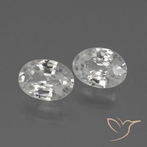 Gemas de Circón Blanco natural de 2.06 ct, Ovalada, VS