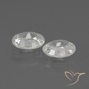 Gemas de Circón Blanco natural de 2.06 ct, Ovalada, VS