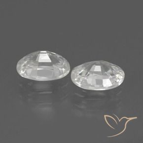 Gemas de Circón Blanco natural de 2.30 ct, Ovalada, VVS