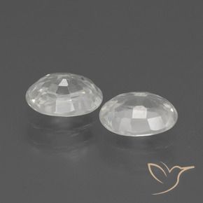 Gemas de Circón Blanco natural de 2.56 ct, Ovalada, VS