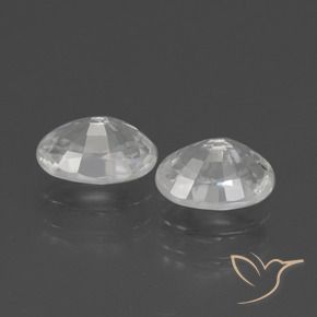 Gemas de Circón Blanco natural de 2.65 ct, Ovalada, VS