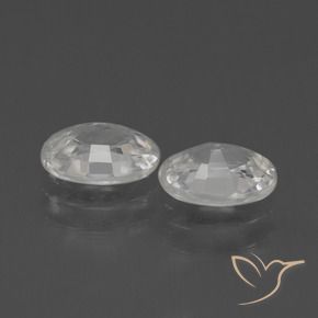 Gemas de Circón Blanco natural de 2.31 ct, Ovalada, VS