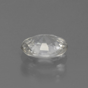 Circón blanco natural de 1,01 ct, corte óvalo, VS