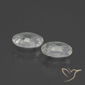 Gemas de Circón Blanco natural de 2.14 ct, Ovalada, VS