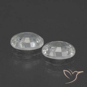 Gemas de Circón Blanco natural de 2.52 ct, Ovalada, VVS