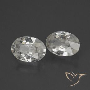 Gemas de Circón Blanco natural de 2.24 ct, Ovalada, VS